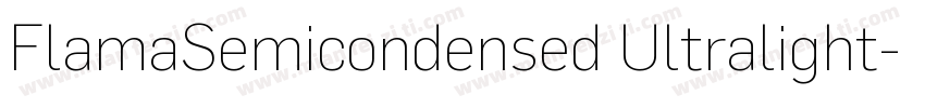 FlamaSemicondensed Ultralight字体转换